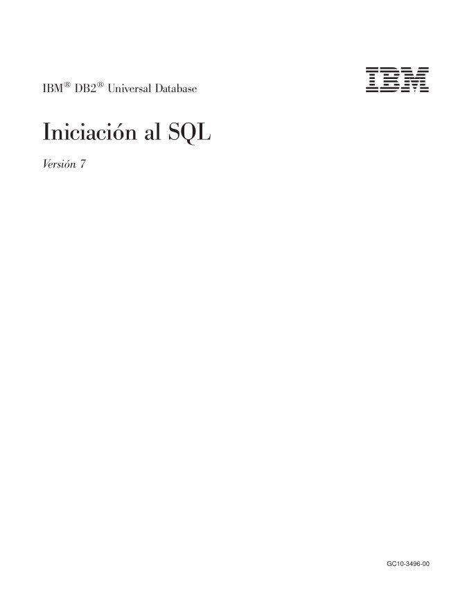 Imágen de pdf Iniciación al SQL - Versión 7